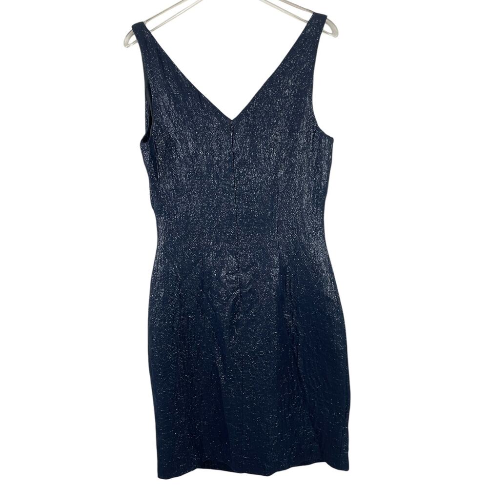 Vintage Tocca Silk Wool Shimmer Cocktail Dress Side Ruched Old Hollywood Sz 2 - Picture 5 of 13